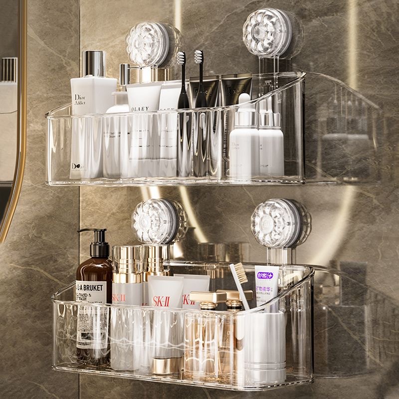 Pet Supplies Stores - Suction Cup Storage Rack Washbasin Bathroom