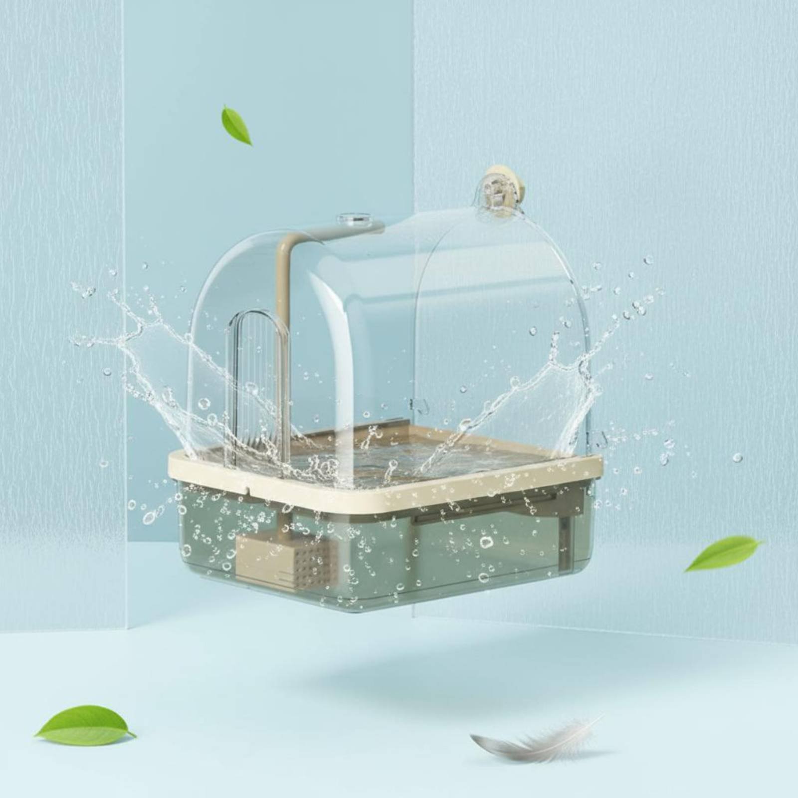 Pet Supplies Usa - Automatic Bird Bath Wireless Sensor Parrot