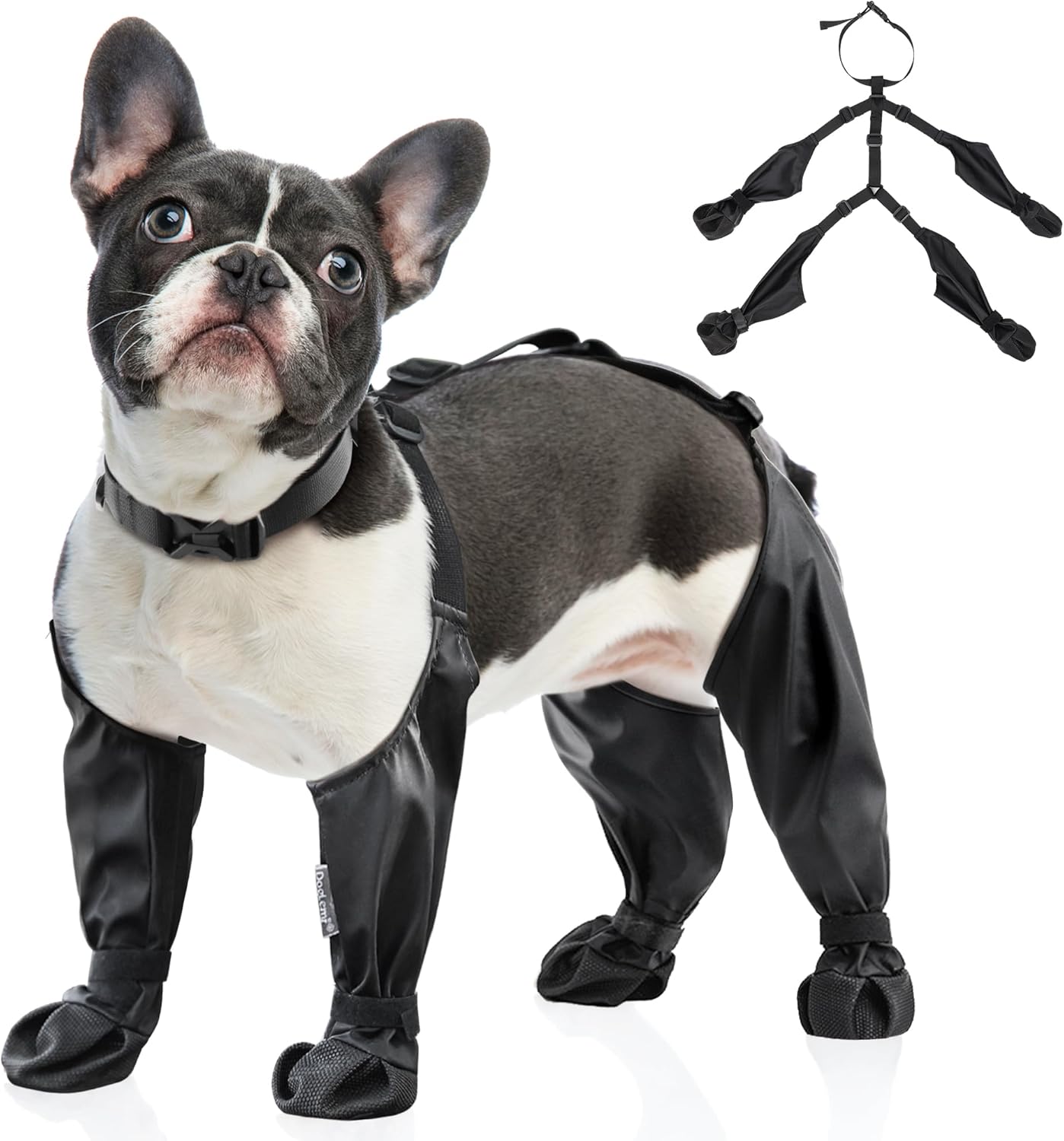 Dog Booties Paw Protector - Dog Suspender Boots Waterproof Pet Shoes
