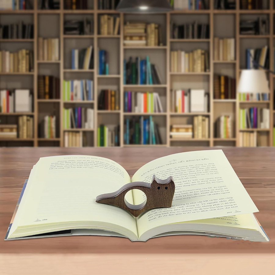 Pet Supplies Ringwood - Wooden Pet Cat Dog Reading Bookmark