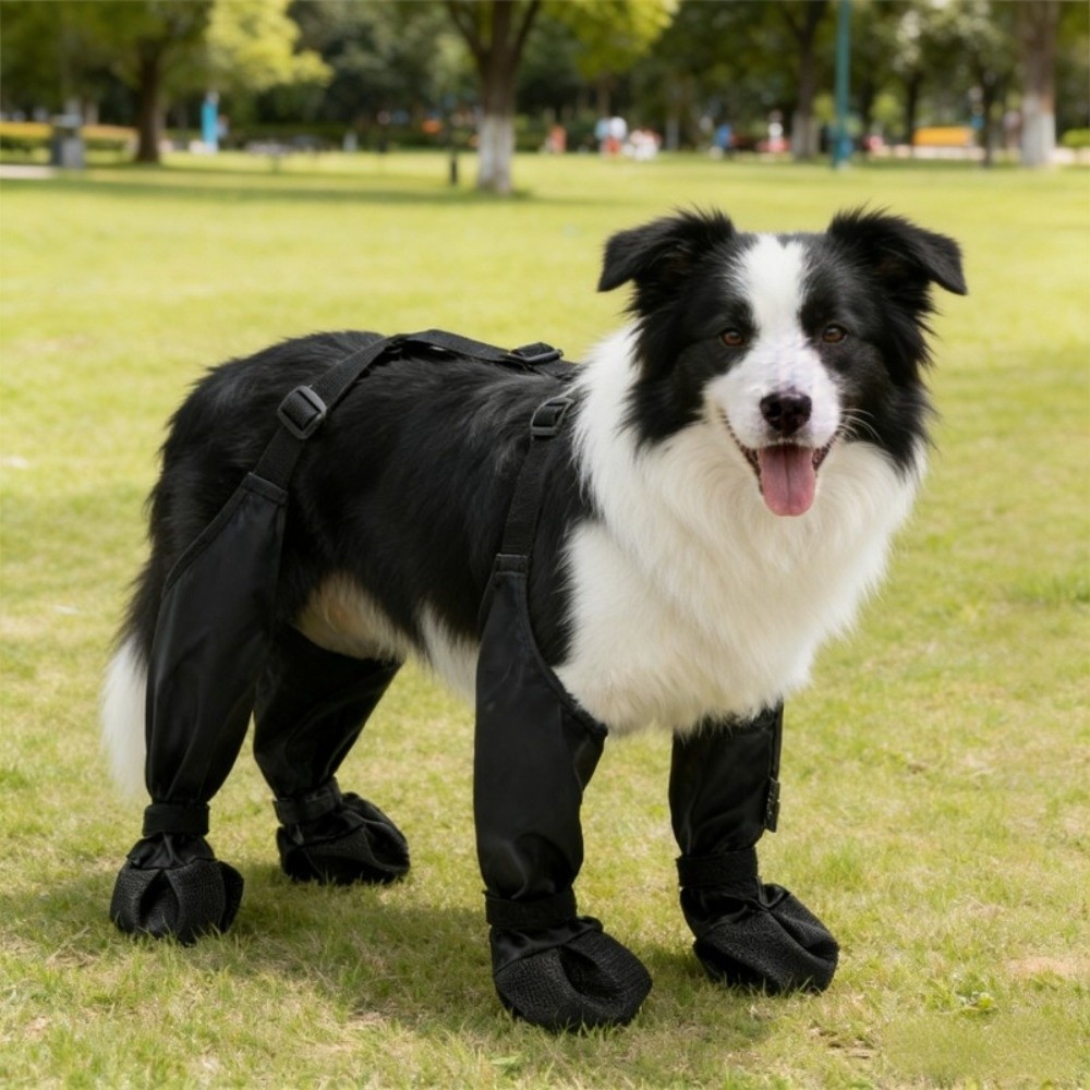 Dog Booties Paw Protector - Dog Booties Waterproof Dog Suspender Boots