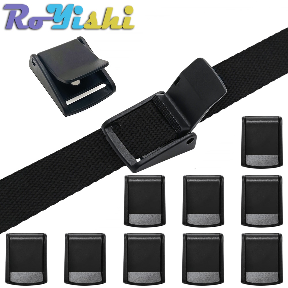 Pet Supplies Store - 15-50mm Plastic Cam Buckle Webbing Adjuster