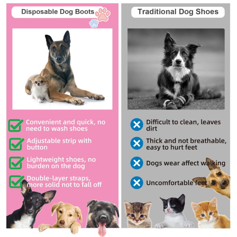 【CHRISTMAS 】Pet Disposable Sho - огляд і ціна Dog Booties Paw Protector
