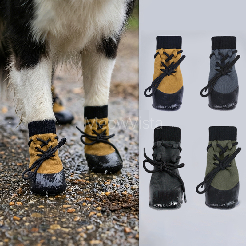 Waterproof Outdoor Dog Shoes w - огляд і ціна Dog Booties Paw Protector