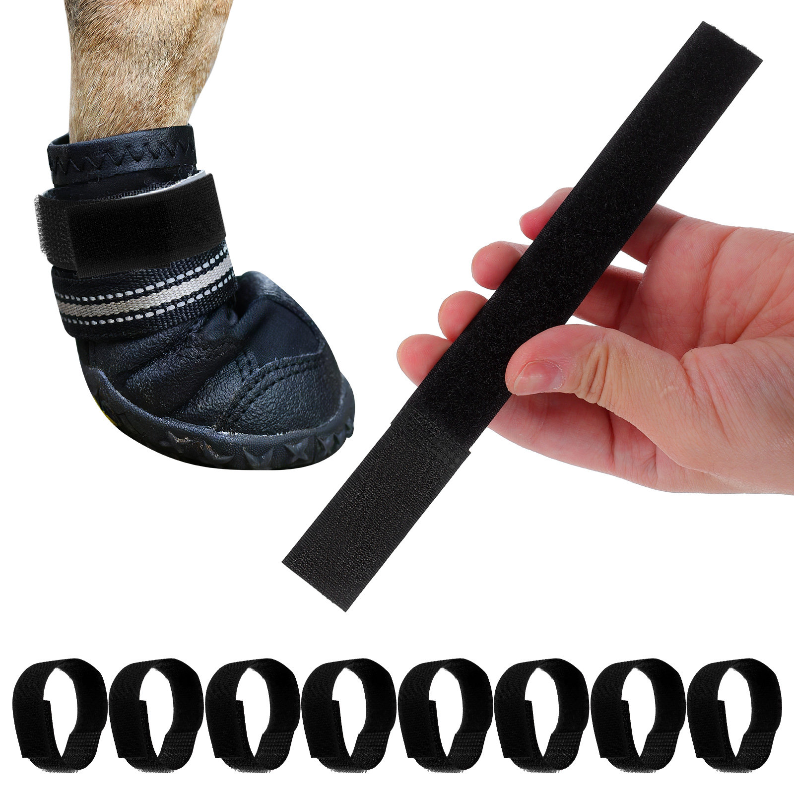 10Pcs Adjustable Pet Bootie Fa - огляд і ціна Dog Booties Paw Protector
