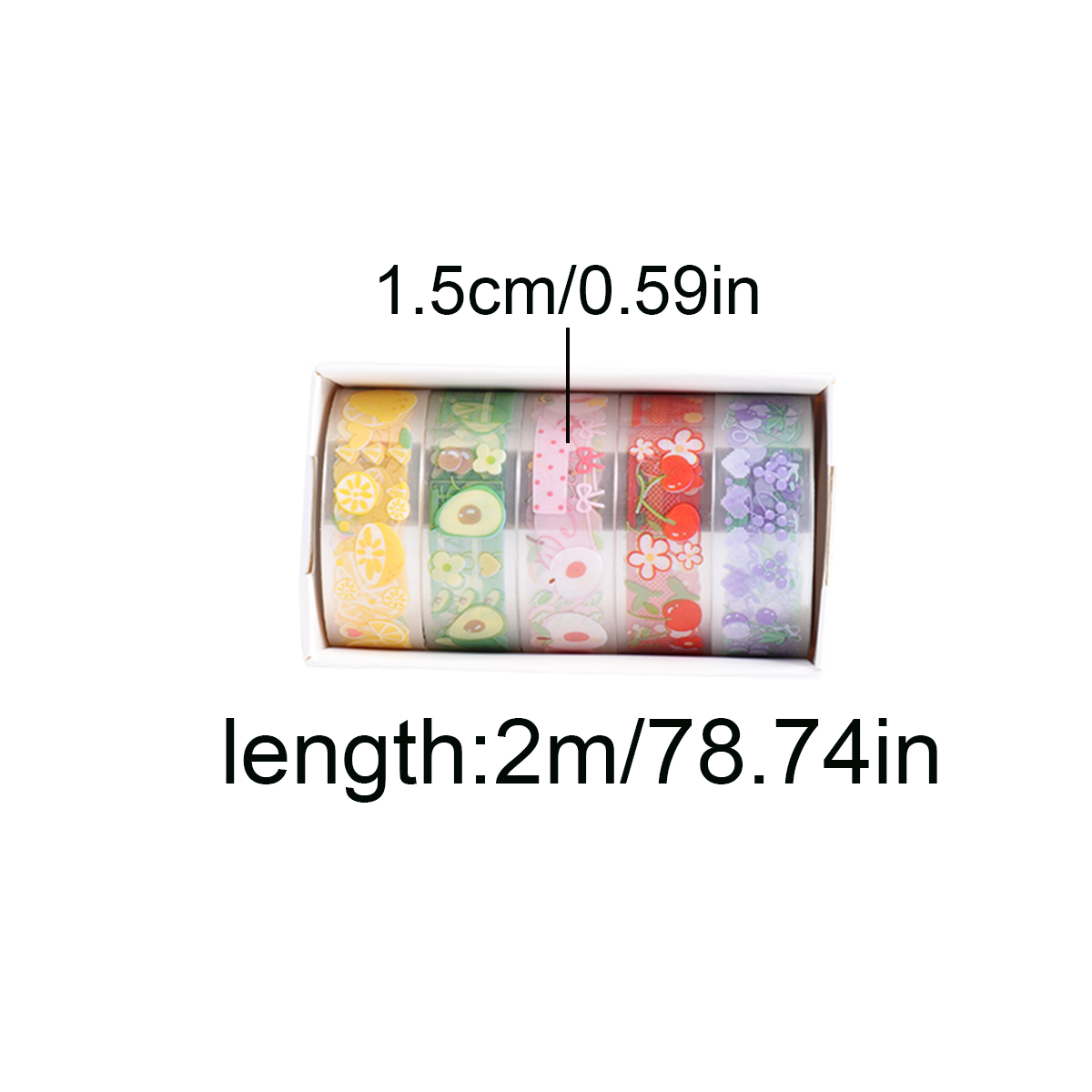 5 Rolls Clear PET Washi Tape S - огляд і ціна Pet Supplies Usa