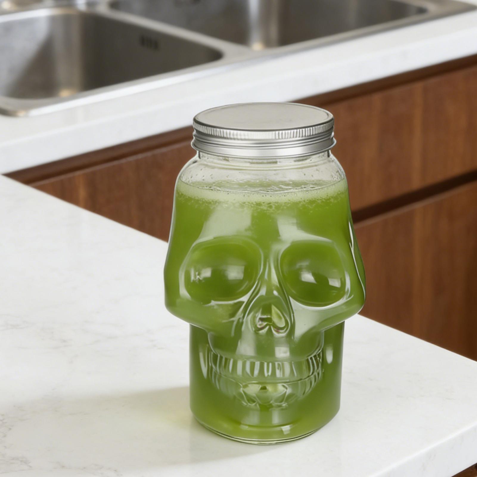 Transparent Skull Jars with Li - огляд і ціна Pet Supplies Young