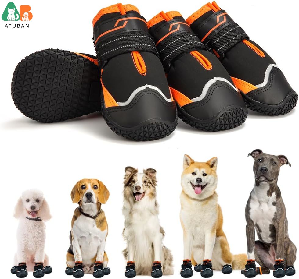 ATUBAN Dog Shoes for Dogs Anti - огляд і ціна Dog Booties Paw Protector
