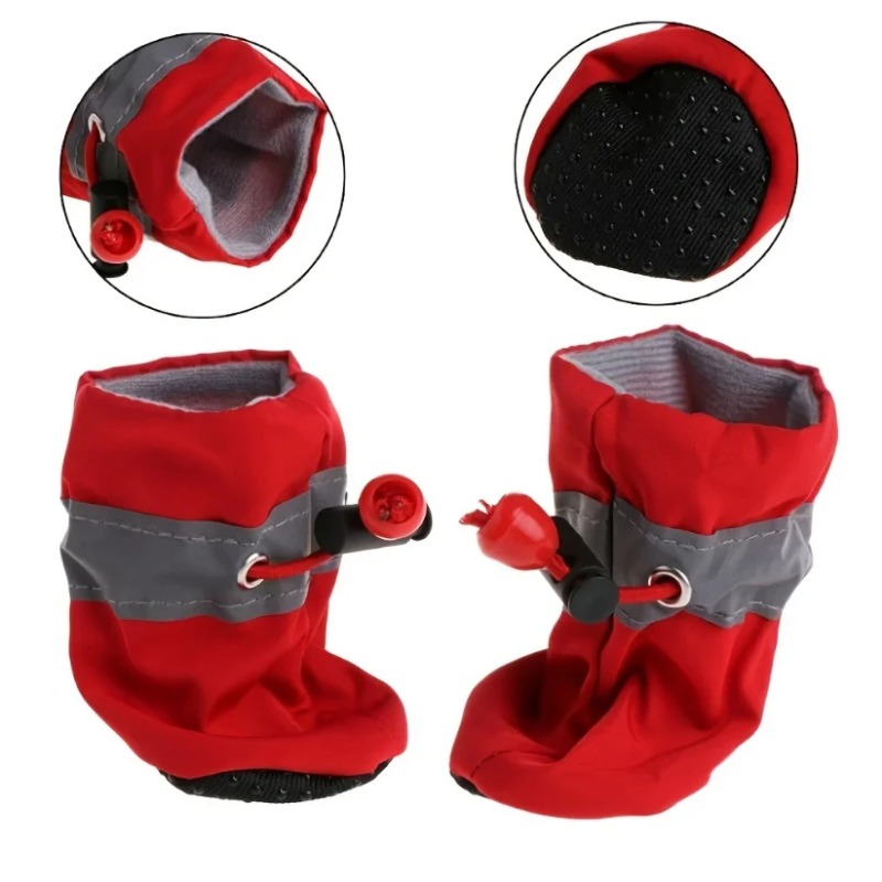 4pcs Pet Dog Rain Boots Water- - огляд і ціна Dog Booties Paw Protector