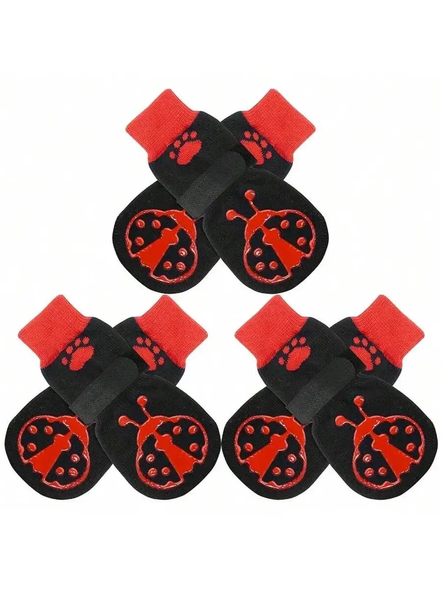 6Pcs Anti Slip Dog Socks To Pr - огляд і ціна Dog Booties Paw Protector