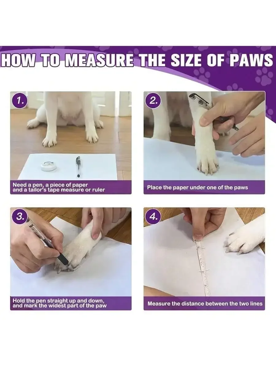 6Pcs Anti Slip Dog Socks To Pr - огляд і ціна Dog Booties Paw Protector