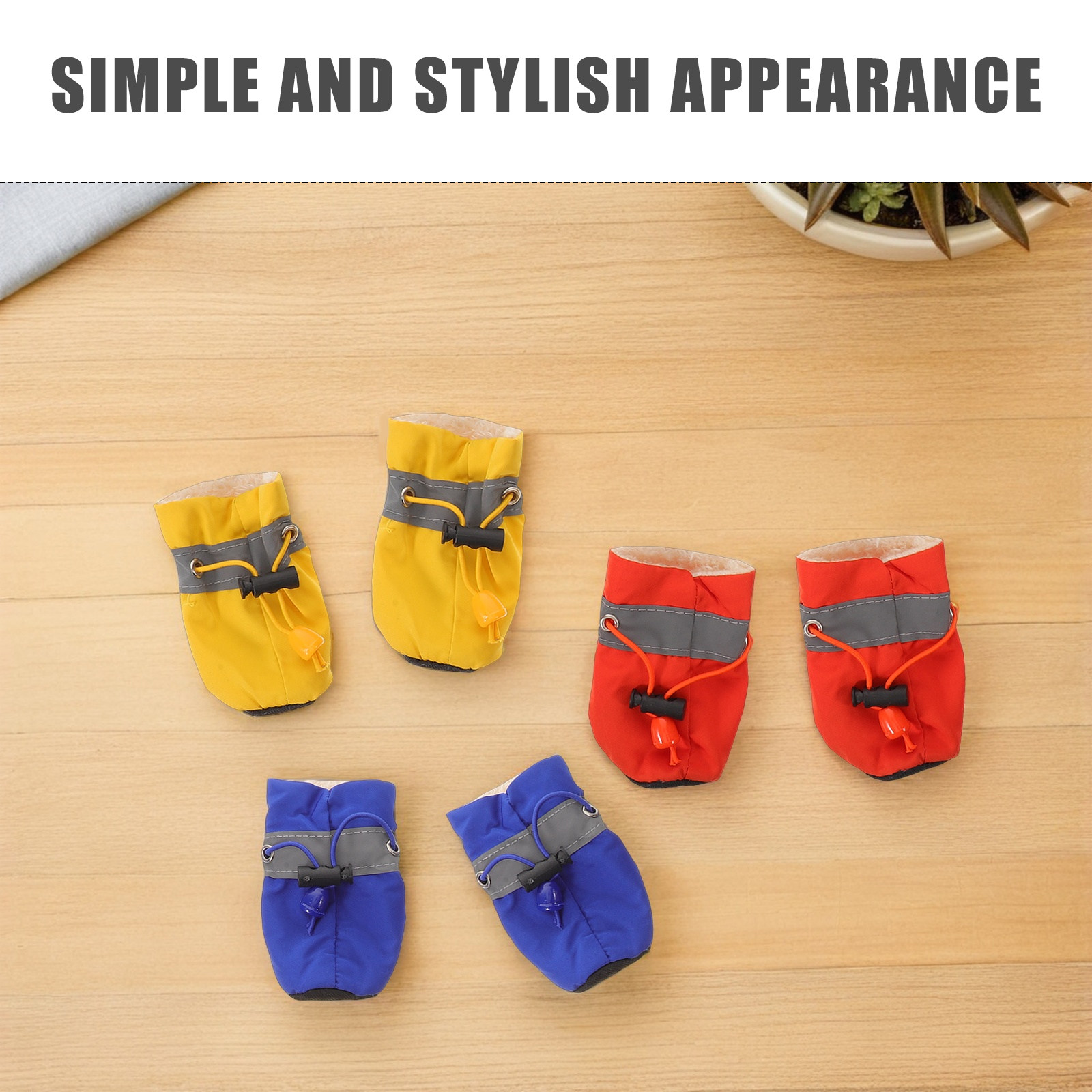 12Pcs Dog Shoes Waterproof Win - огляд і ціна Dog Booties Paw Protector