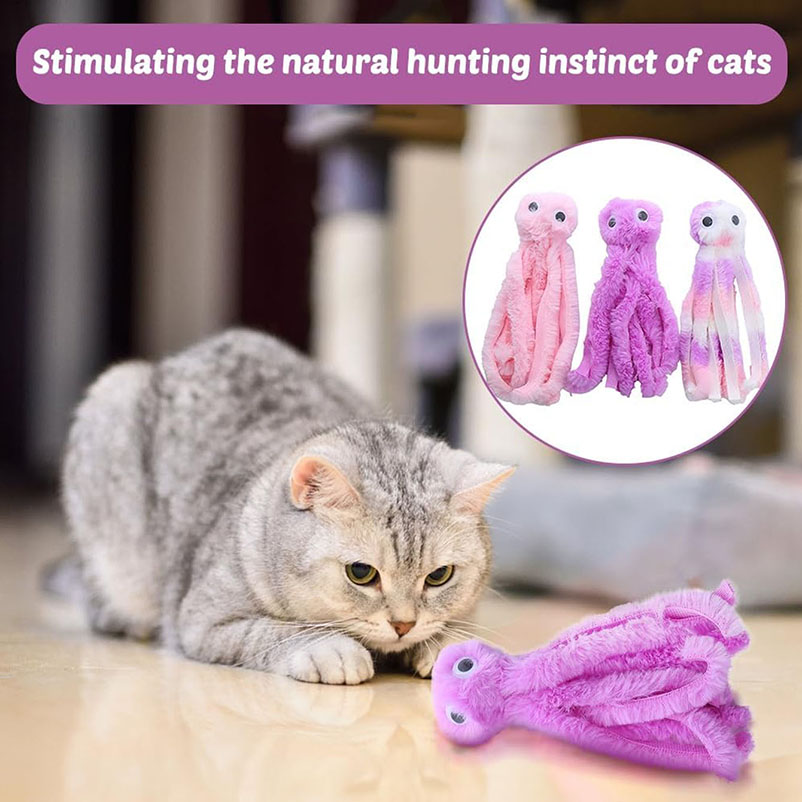 Cute octopus cat toys for kitt - огляд і ціна Pet Supplies Young