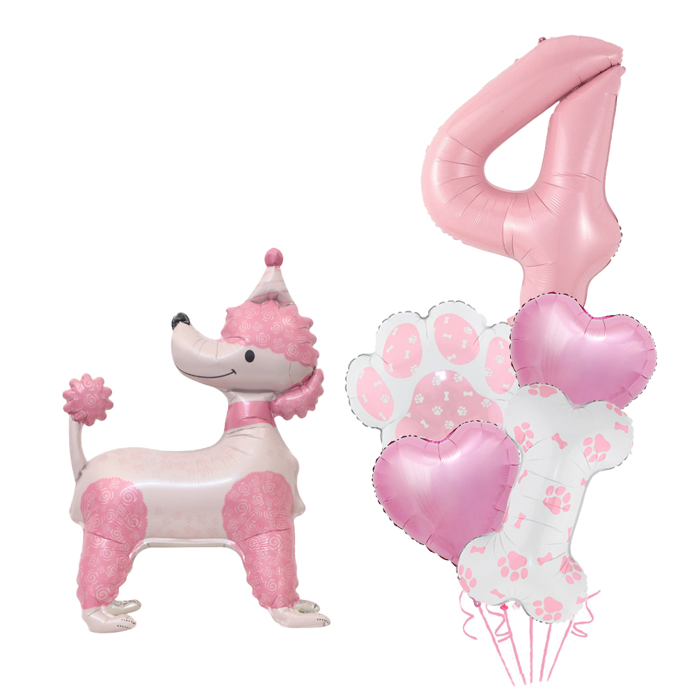 Pink Poodle Dog & Number Ballo - огляд і ціна Pet Supplies Outlet