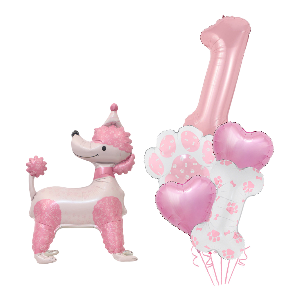 Pink Poodle Dog & Number Ballo - огляд і ціна Pet Supplies Outlet
