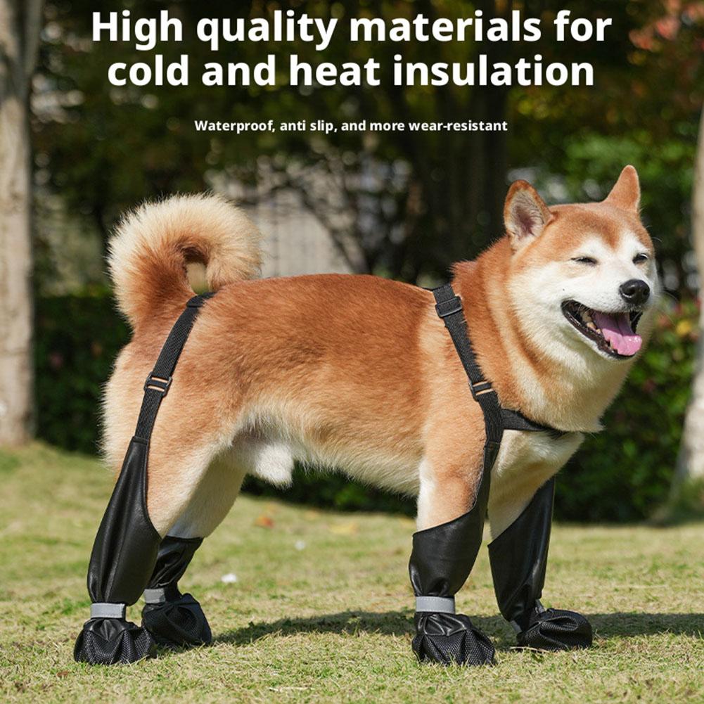 Dog Suspender Boots Waterproof - огляд і ціна Dog Booties Paw Protector