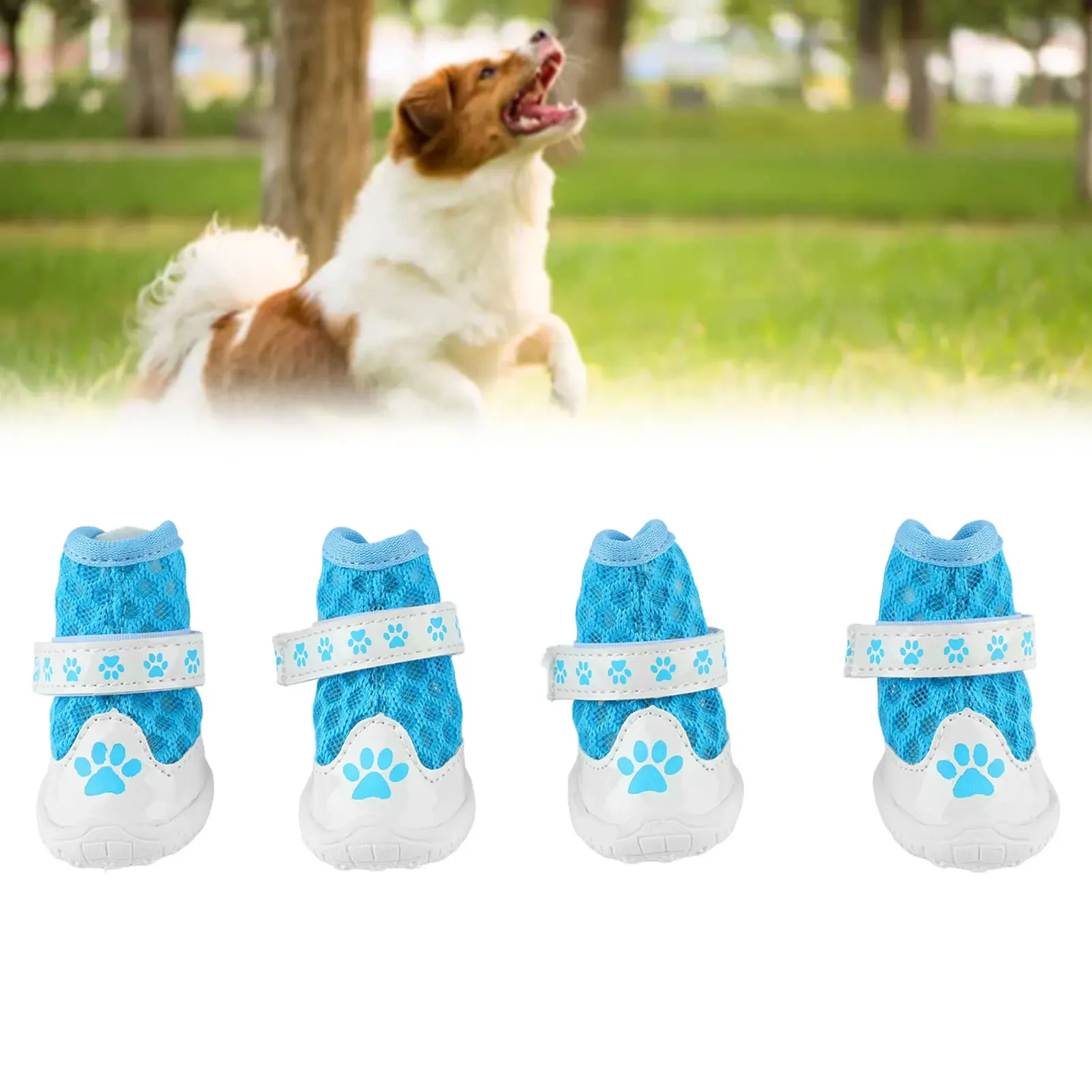 4pcs Dog Booties Spring Summer - огляд і ціна Dog Booties Paw Protector