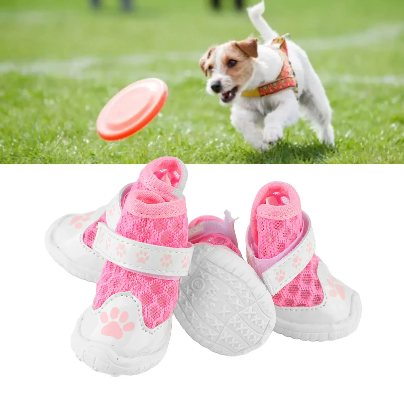 4pcs Dog Booties Spring Summer - огляд і ціна Dog Booties Paw Protector