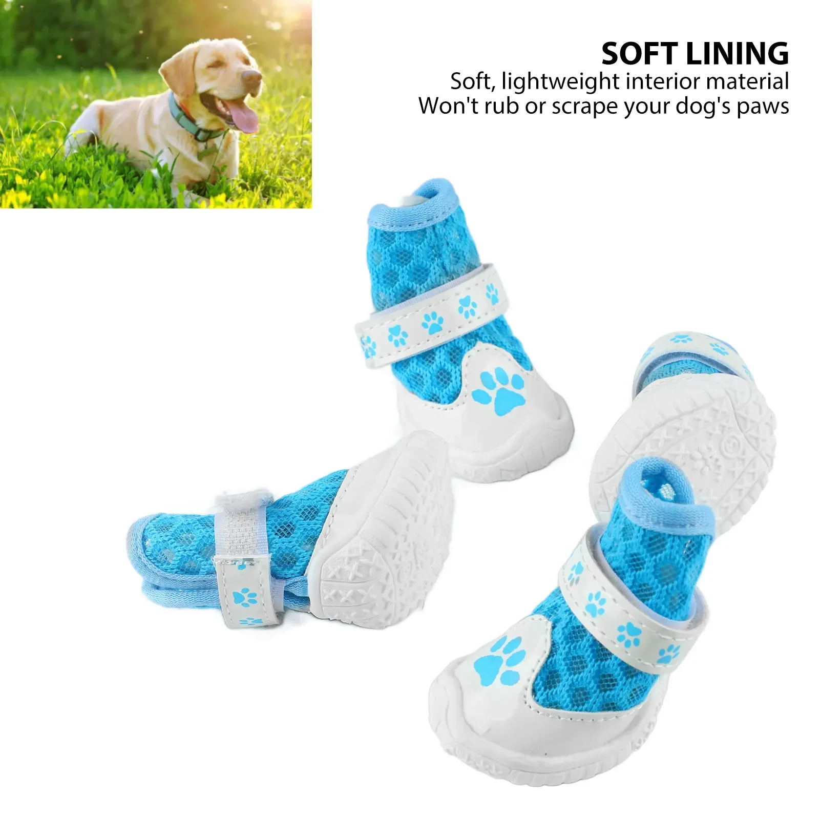 4pcs Dog Booties Spring Summer - огляд і ціна Dog Booties Paw Protector