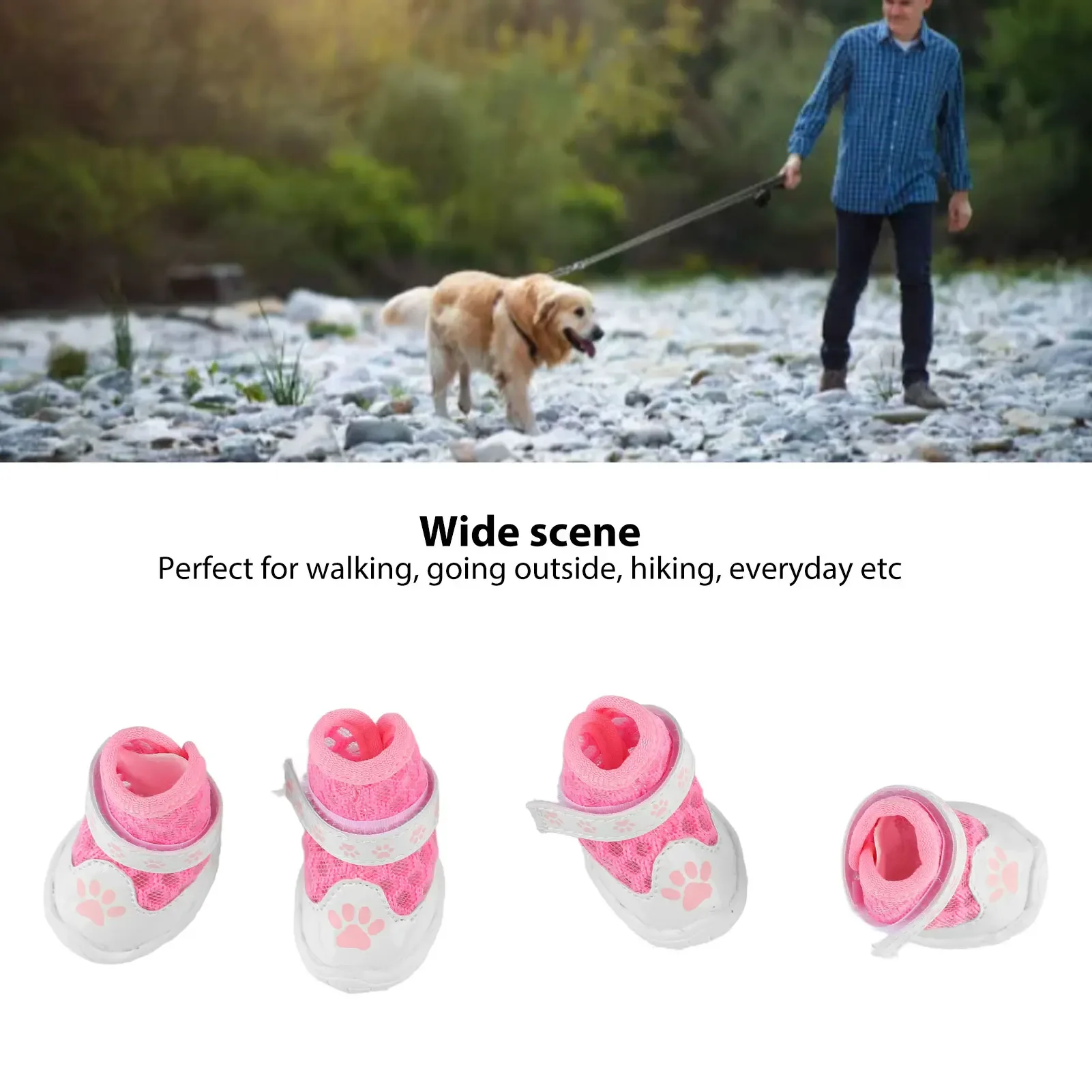 4pcs Dog Booties Spring Summer - огляд і ціна Dog Booties Paw Protector