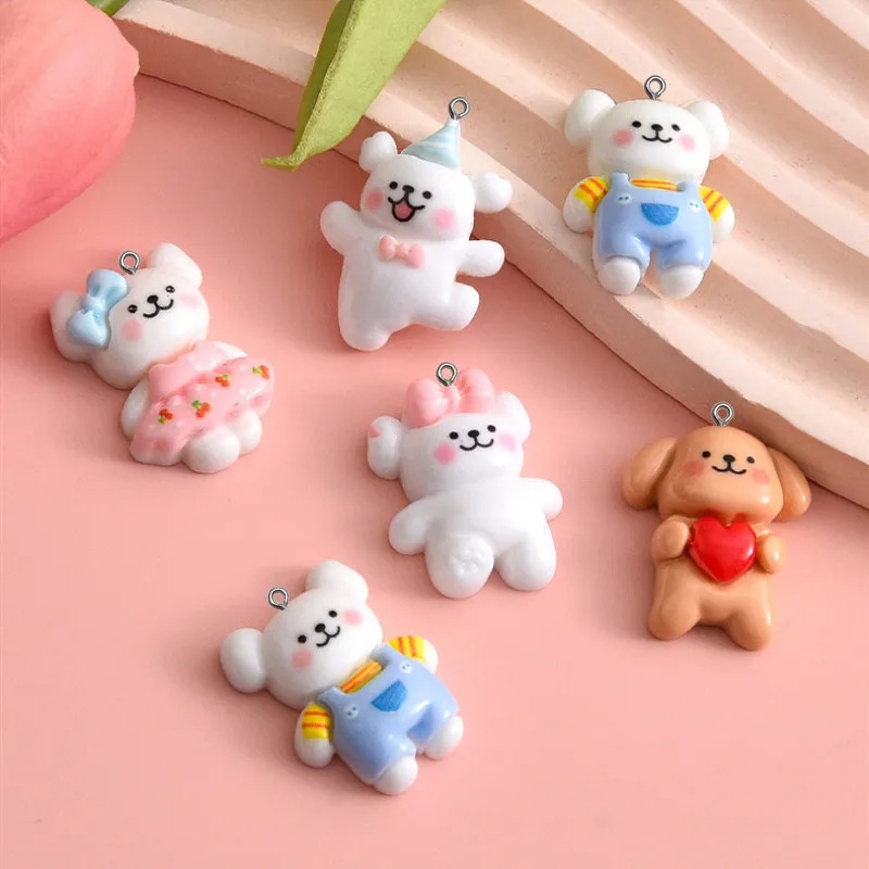10pcs Cartoon Dog Resin Charms - огляд і ціна Pet Supplies Store