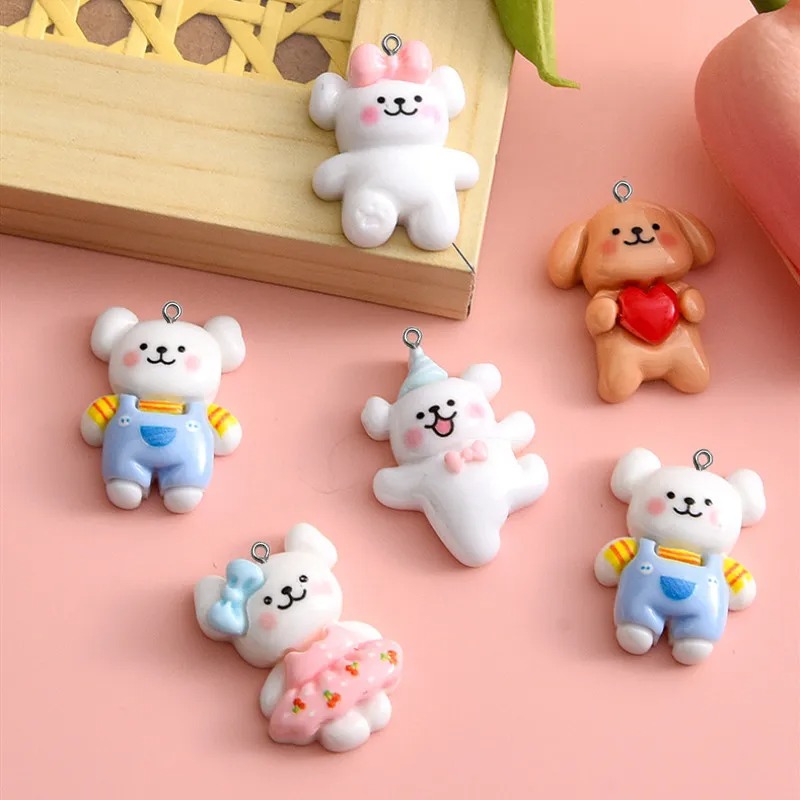 10pcs Cartoon Dog Resin Charms - огляд і ціна Pet Supplies Store