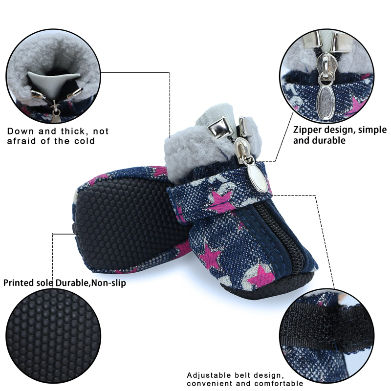 Benepaw  Warm Dog Shoes Winter - огляд і ціна Dog Booties Paw Protector